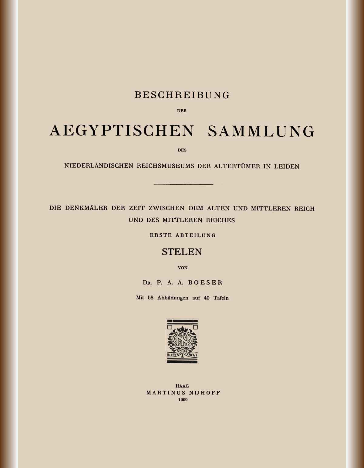 Beschreibung-der-aegyptischen-sammlung-1909-cover