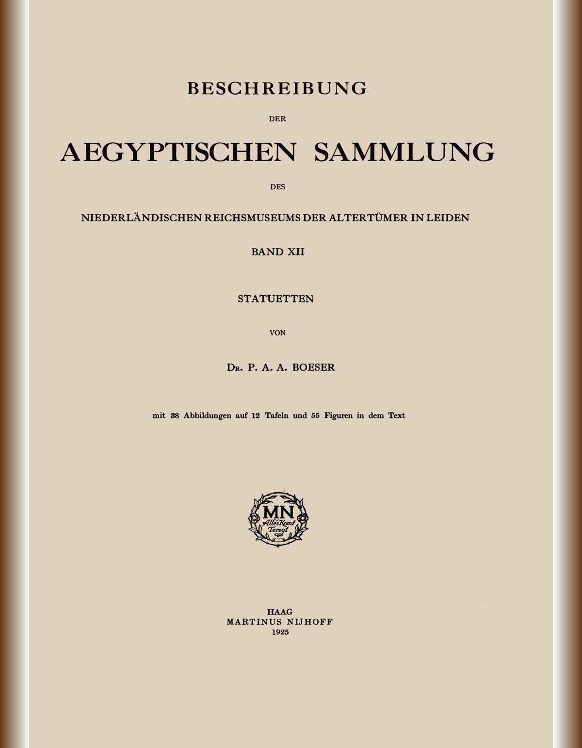 Beschreibung-der-aegyptischen-sammlung-1925-cover