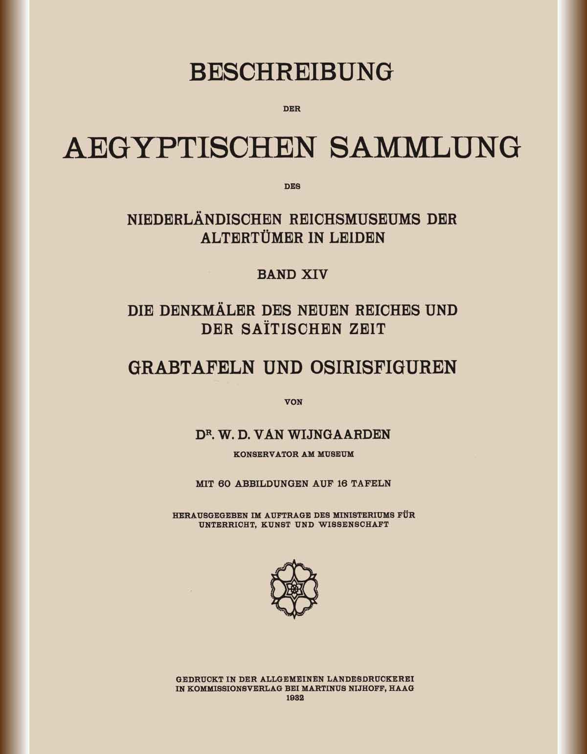 Beschreibung-der-aegyptischen-sammlung-1932-cover