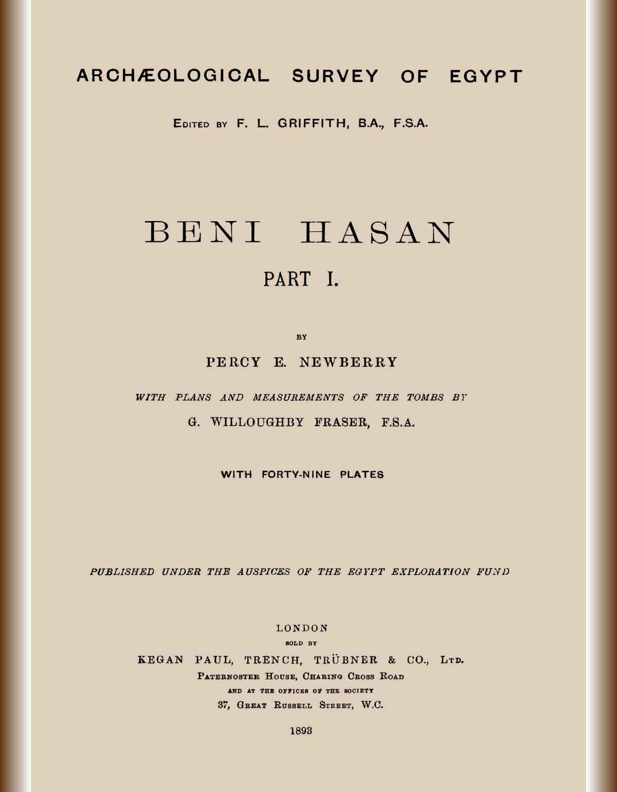 Beni Hasan-Part I-cover