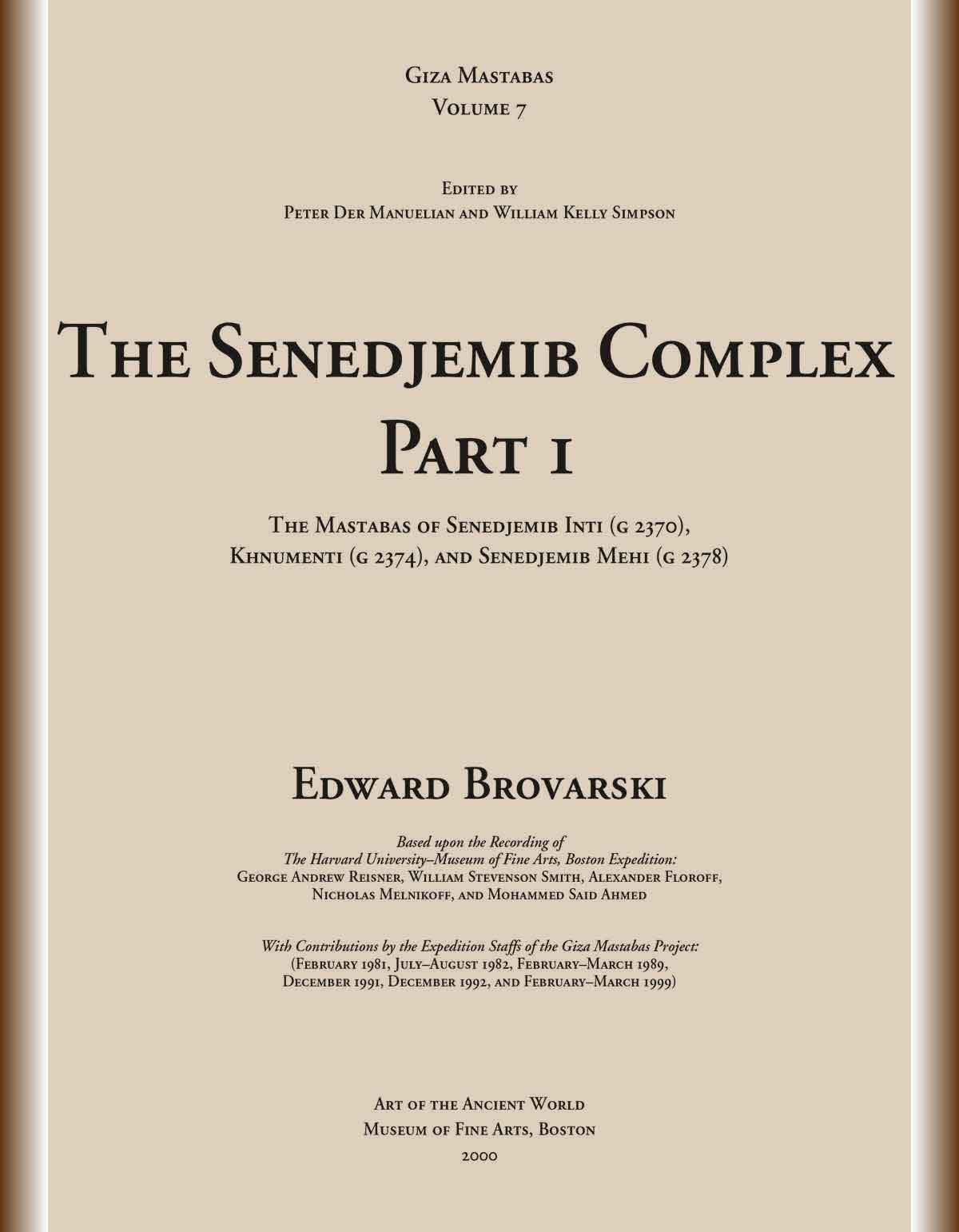 The Senedjemib Complex-Part 1-cover